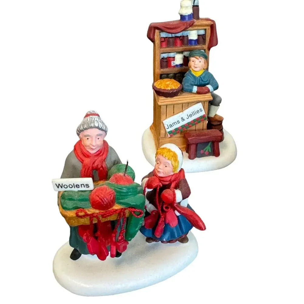Vintage Village Collectable Holiday Figurine Decor Bundle‎